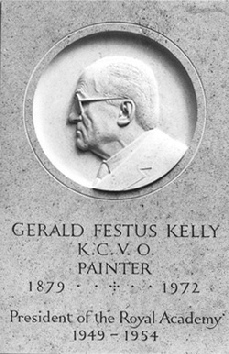 1973/6 Memorial to Sir Gerald Festus Kelly